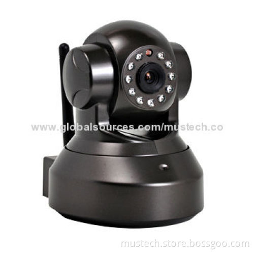 CCTV Network 0.3-megapixel IP Camera, Supports Day/Night, 12V DC/2.0A Power SupplyNew